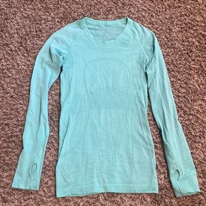 Lululemon Swiftly Tech Long Sleeve Top 2 Mint Green